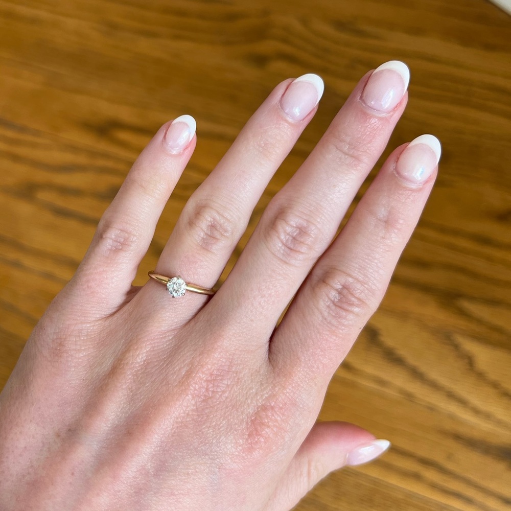 Antique Diamond Solitaire Engagement Ring